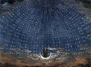 Karl friedrich schinkel Stage set for Mozart's Magic Flute oil painting picture wholesale